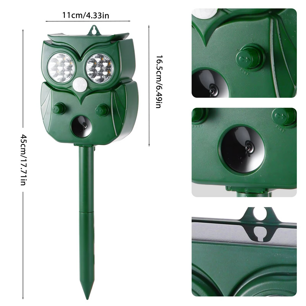Professional Ultrasonic & Flash Bird Deterrent
