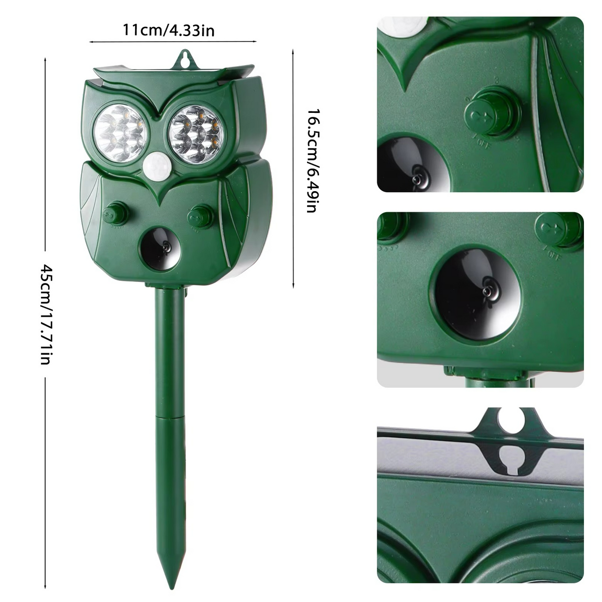 Professional Ultrasonic & Flash Bird Deterrent
