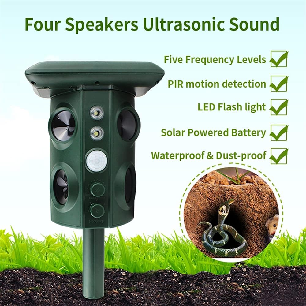 Solar Ultrasonic Garden Repeller for Foxes, Cats & Wildlife