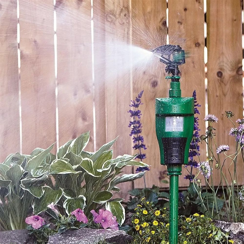 Motion Activated Water Jet Animal Repeller – Garden Wildlife Deterrent Sprinkler