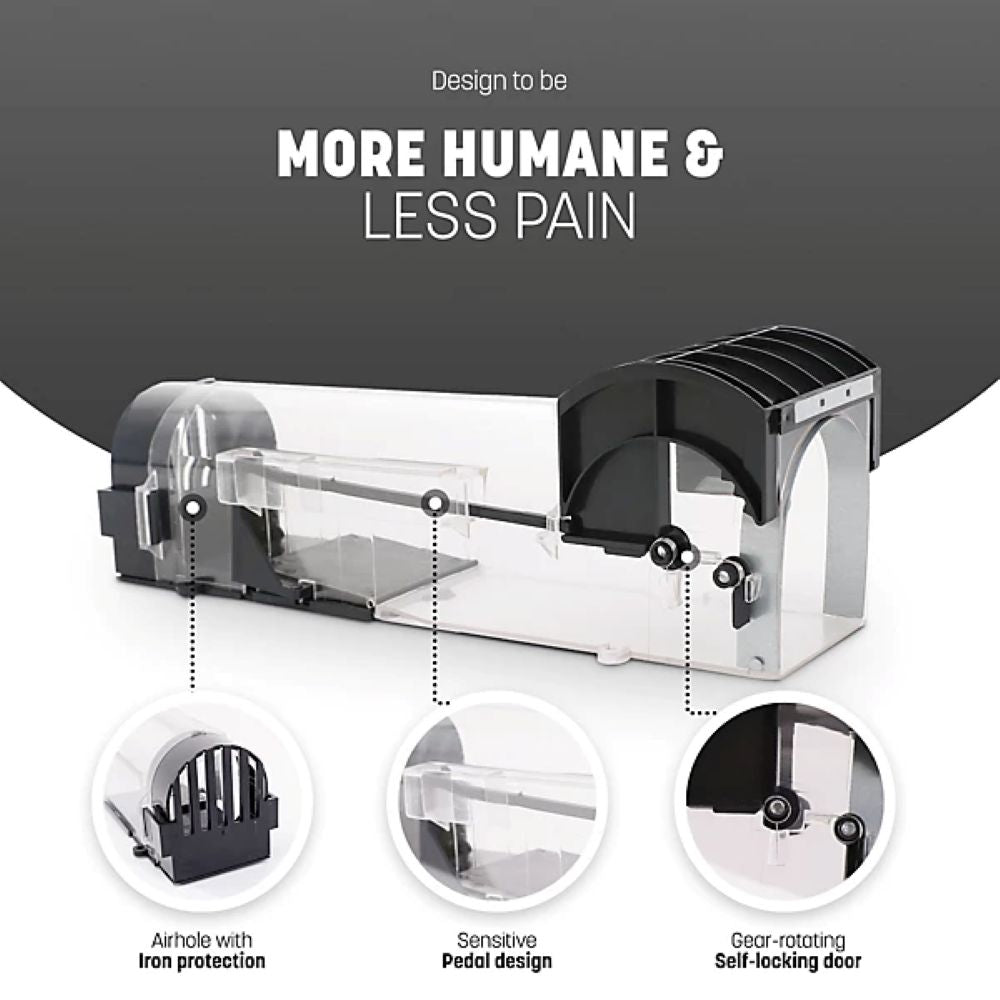 Professional Humane Mouse Trap – Reusable Live Catch Cage