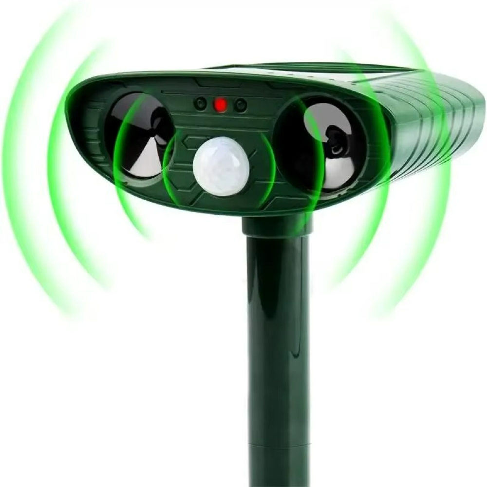 Solar Ultrasonic Cat Repeller & Dog Deterrent for Gardens